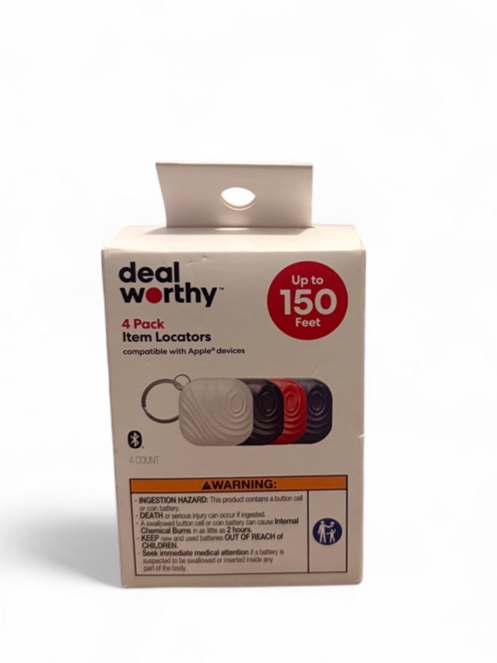 deal worthy 4-Pack Item Locators - White, Black, Red